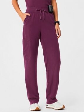 Mandala Maroon Cargo Scrubs Pants